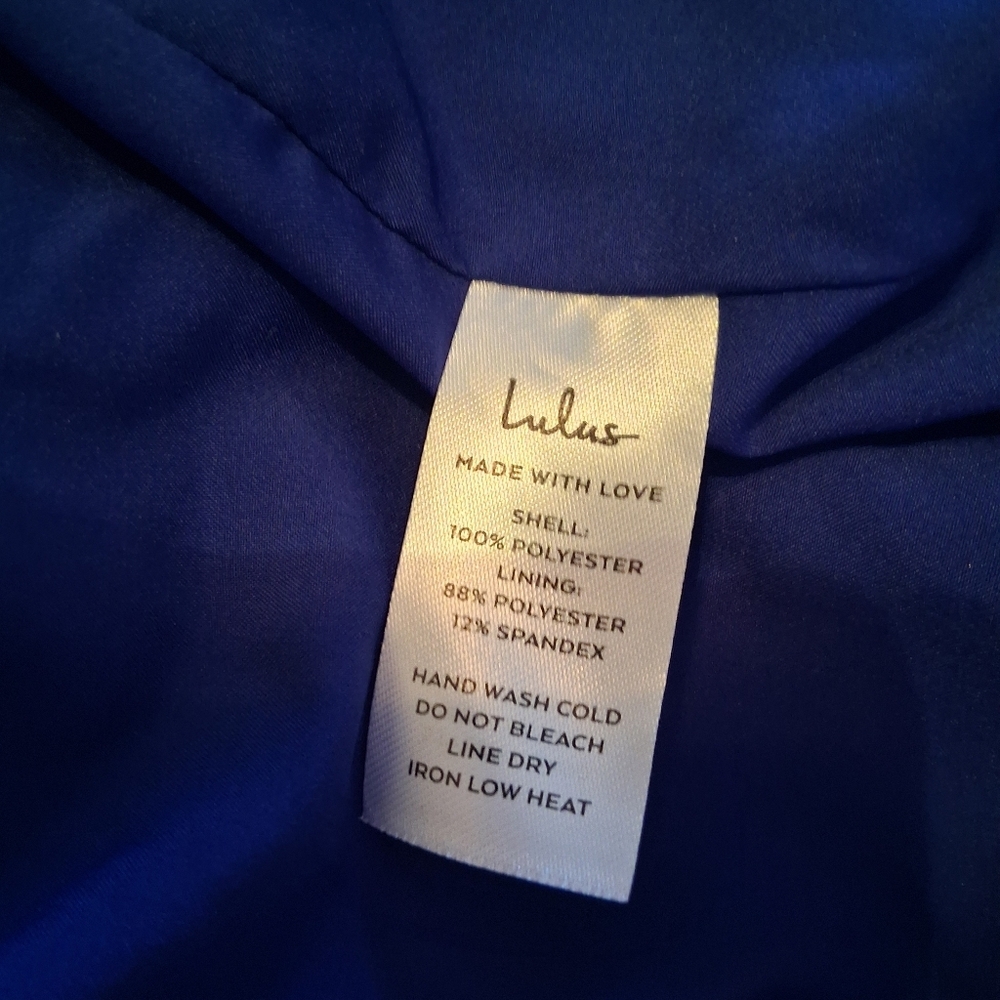 Lulus Hours of Flowers Blue Multi Floral Lace-Up Tiered Midi Dress Size XS - Picture 10 of 13